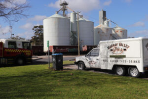 Pie van owners think quick with fire extinguisher