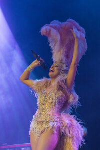 Kylie energy wows crowd