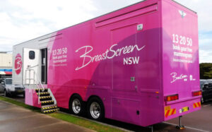 Breast screening van in Balranald