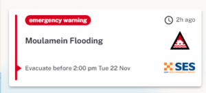 Moulamein gets evacuation warning