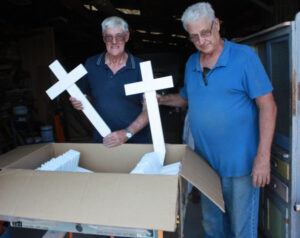 A white cross to bear