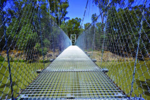 Swinging support for second Balranald swing bridge
