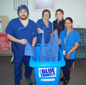 Little blue towels make a big difference