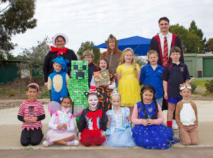 Students celebrate colourful characters