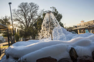 ‘Irresponsible’ vandals pour bubble bath in fountain