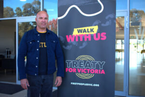 Walking to treaty at Grain Shed