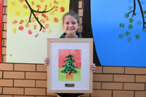 Praise for Grade 2 student’s painting