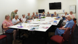 Knitting with a yarn