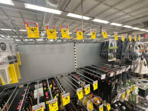 Knives off shelves after stabbing