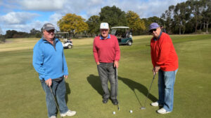 Broken hearted golf trio