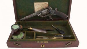 Historical pistol secured