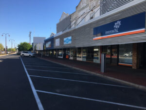Tuesday lockdown in Swan Hill CBD.