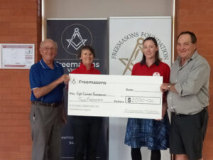 Freemasons’ donation supports accommodation for cancer patients