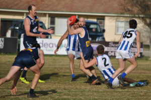 Blues blow Roos away