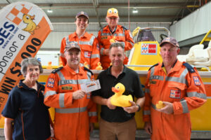 Mayor plucks first lucky duck