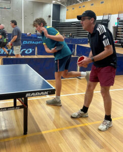 Ladder tightens at the top