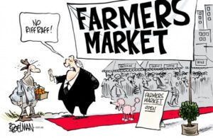 They’ve got a hide at these farmers’ markets