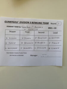 Cohuna Golf Bowls Notes November 1