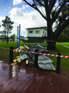 Wild weather rips roof off at Lake Boga Water Ski Club