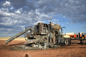 Harvest faces fire risk