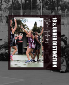 Alivia Andrews wins 19 & under Distinction Award