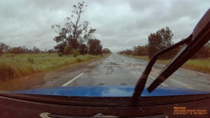 Sturt Highway damaged near Balranald