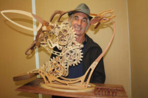 Wooden bird one-of-a-kind