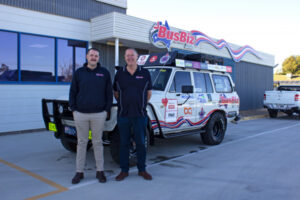On the buses for Variety Bash