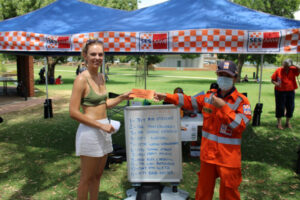 Feathers finally wet