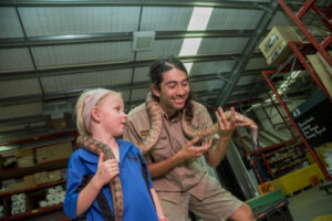 Smiles with reptiles