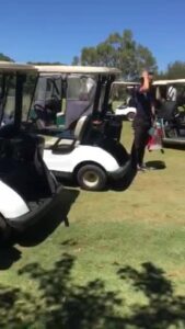 Carts at the ready for Sunday afternoon competition