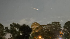 Fireball or space junk – orange flash mystery