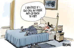 Taking a look into the rear-view mirror