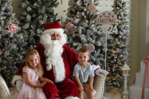 Plenty of smiles for photos with Santa