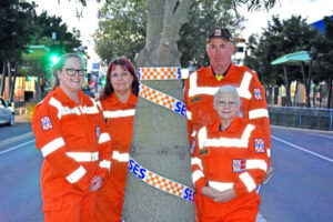 Personnel in orange honoured for service