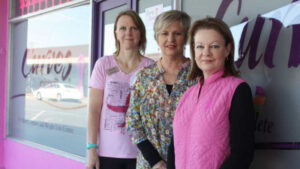 Local girls opt to spend the night inside