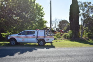 House destroyed by hot coals