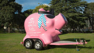 Pink pirate pig for Very Special Kids