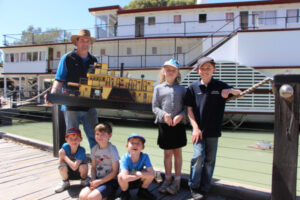 Model paddle steamers on display