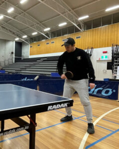 Close results in table tennis action