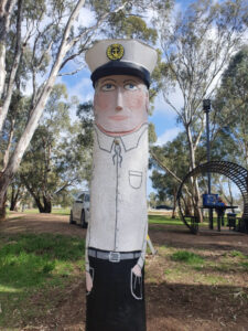 Bollard back after close shave