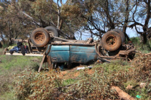 Men injured in rollover