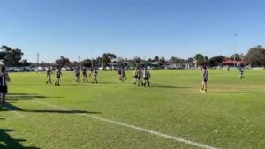 Lake Boga vs Tyntynder round six footy action