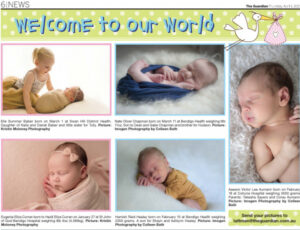 Could your baby be in our next Welcome to the World page?