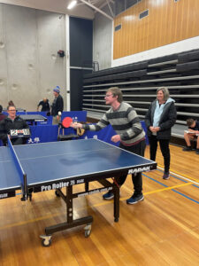 Table tennis action heats up