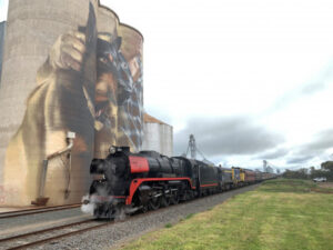 Runners chuffed to race train