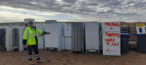 Drop off unwanted items at landfill and transfer stations