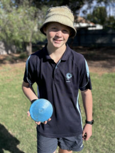 Harry excels in discus