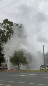 Water spectacular in Curlewis.