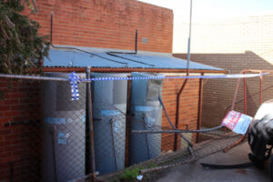 Vehicle rammed in CBD laneway